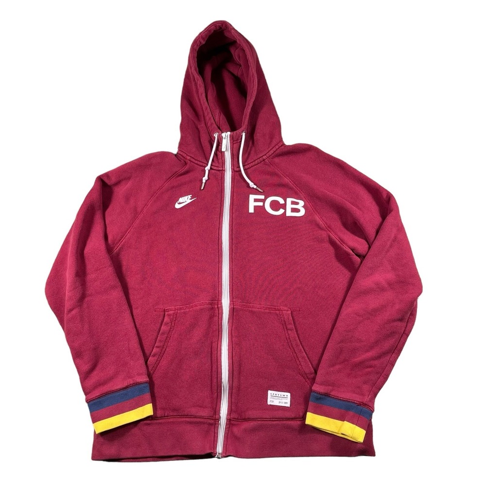 Nike Sportswear FC Barcelona Full-Zip Hoodie 2013-2014 LaLiga Mens Sz Large GUC